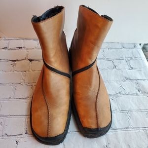 RIEKER LEATHER BOOTS SIZE EUR 42 USA 10-10.5